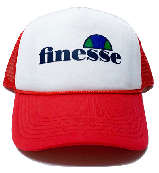 (SAMPLE SALE) FINESSE TRUCKER HAT (RED)